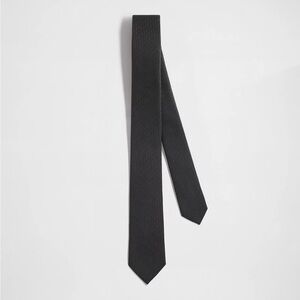 DIOR Men’s Oblique Tie in Black Silk